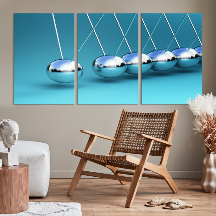 Newton's Cradle Large Wall Art Canvas Print