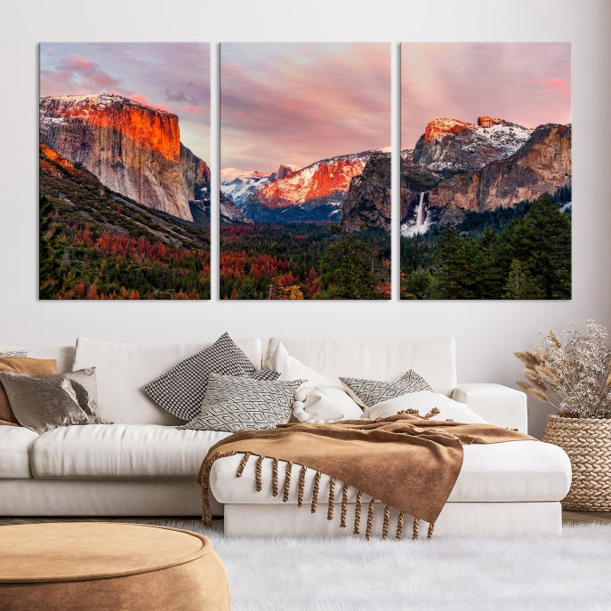 Large Yosemite National Park Wall Art Landscape Canvas Print