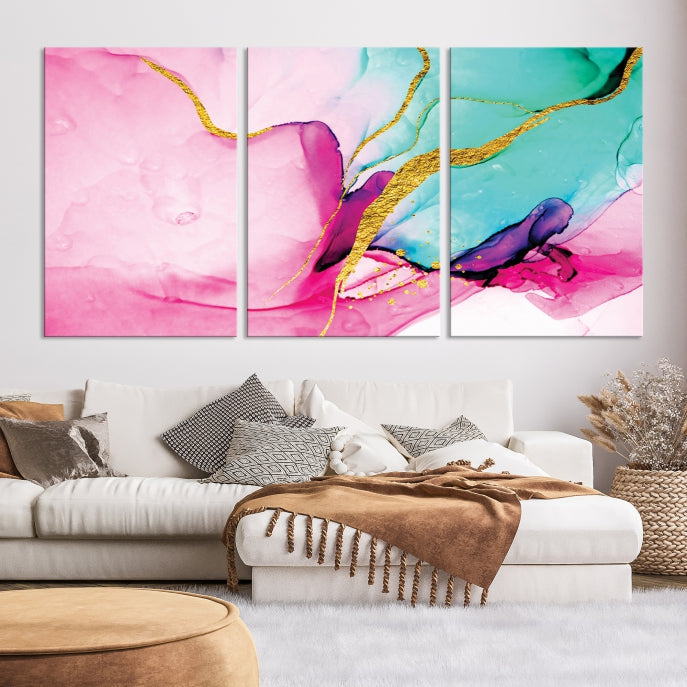 Extra Large Colorful Modern Abstract Canvas Wall Art Giclee Print