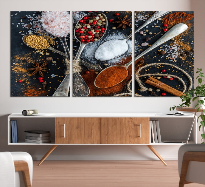 Kitchen Spice Large Wall Art Canvas Print