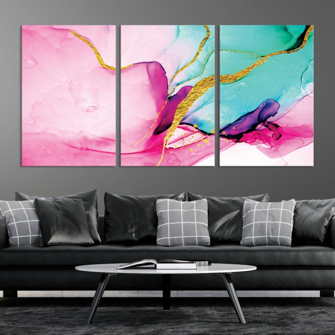 Extra Large Colorful Modern Abstract Canvas Wall Art Giclee Print