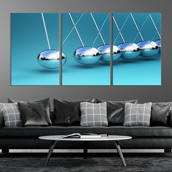 Newton's Cradle Large Wall Art Canvas Print