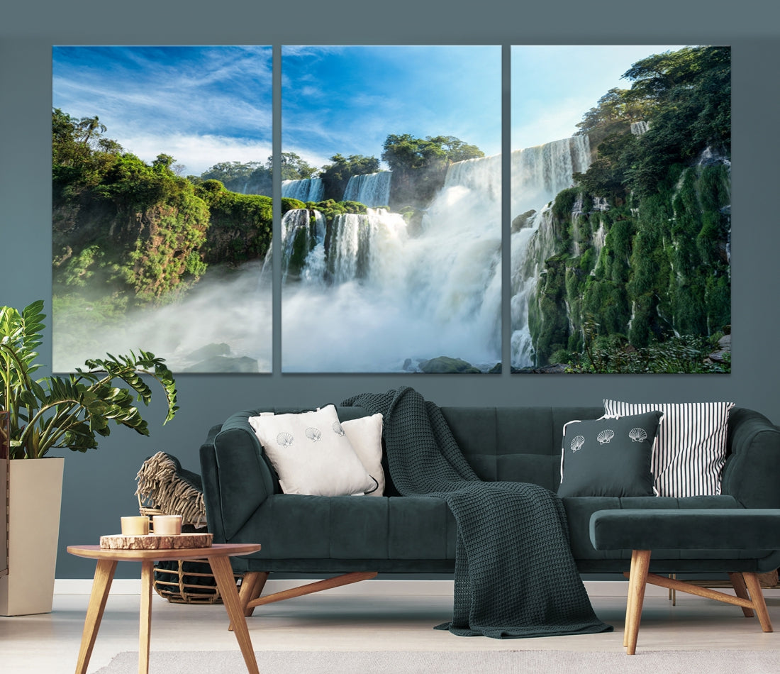 Iguazu Falls Large Wall Art Canvas Print