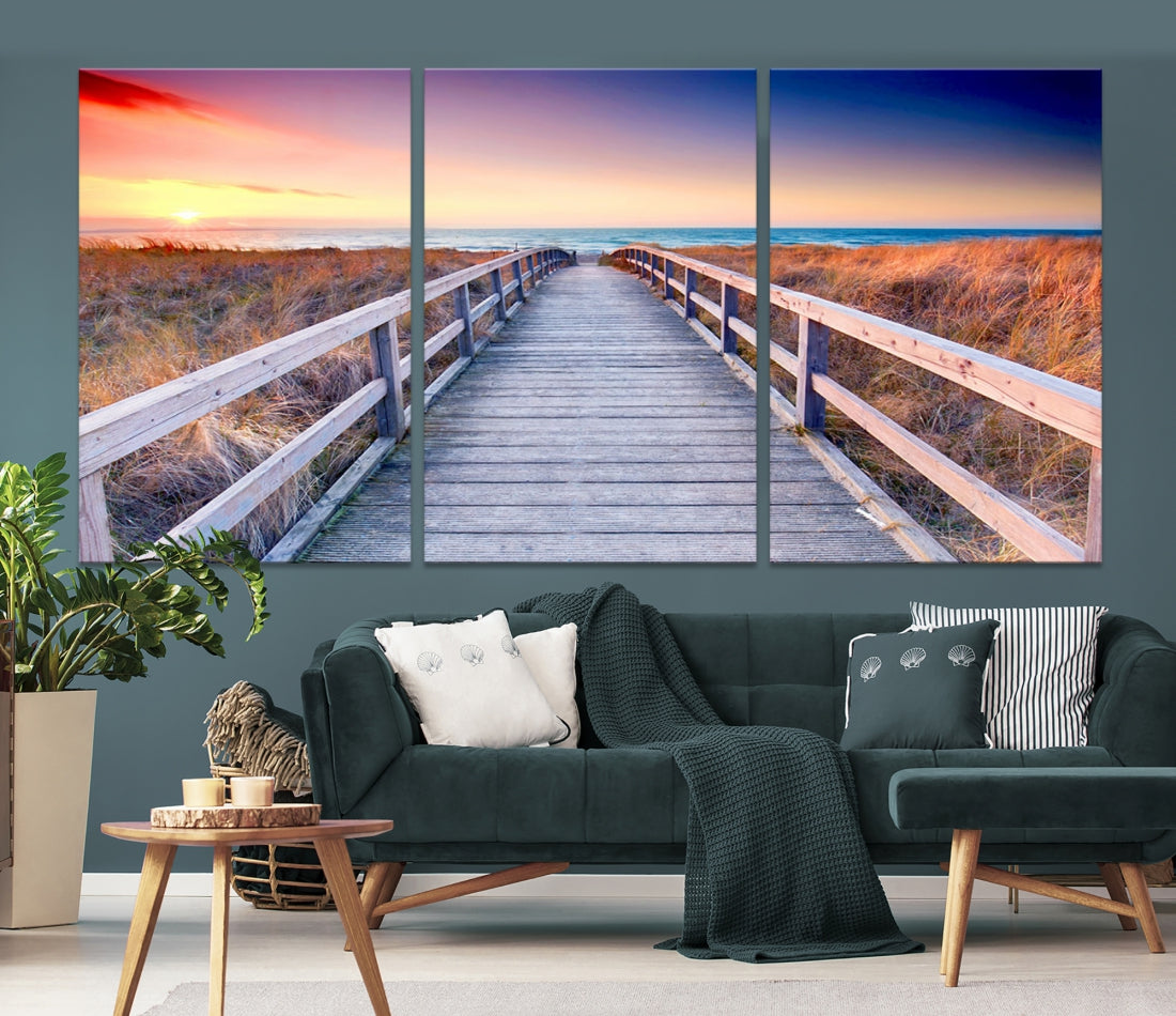 Sea Ocean Sunset Beach to Your Home with Our Wall Art Canvas PrintA Relaxing Decor Piece
