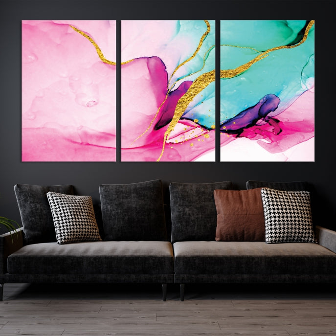 Extra Large Colorful Modern Abstract Canvas Wall Art Giclee Print