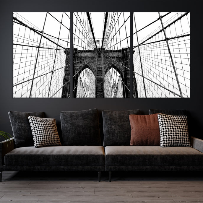 Extra Large Brooklyn Bridge Canvas Wall Art Print Living Room Apartment Decor